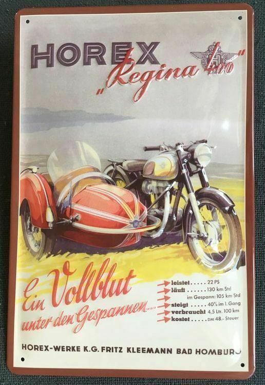 Horex Insegne: Blechschild 3D-HOREX REGINA-MOTORRAD GES – Nuovo e nell'imballaggio originale da Rupperswil venduto da big-one-sale