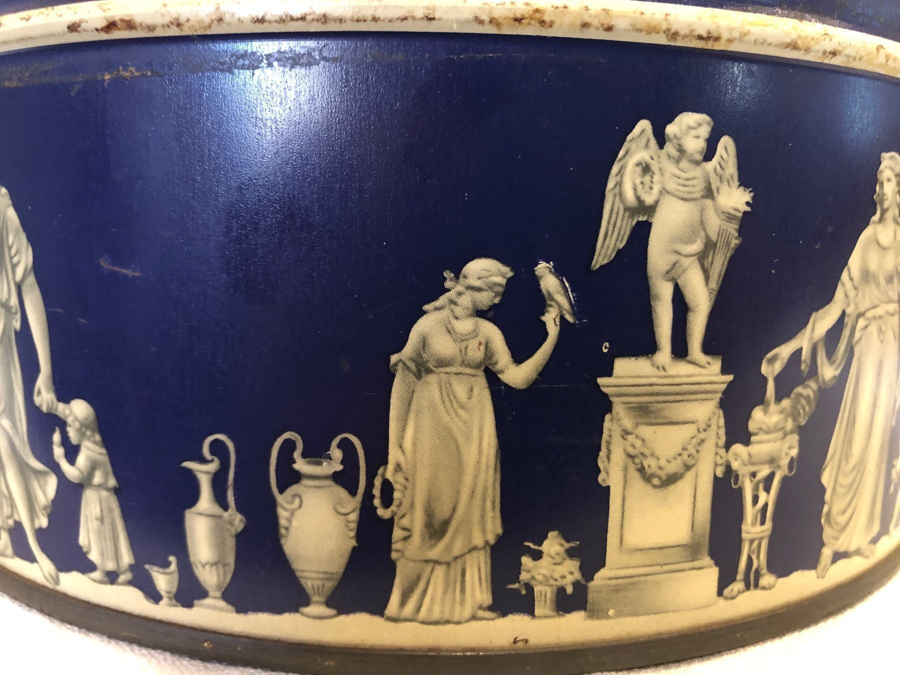 Barattoli: Blechdose aus England mit griechischen Motiven – Usato da Winterthur venduto da mailer57 2