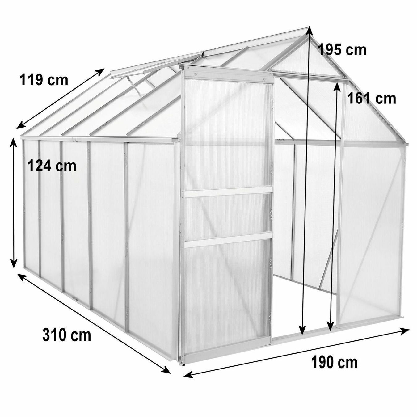 Casette da giardino & serre: Zelsius Gewächshaus 6 mm 5,90 m – Nuovo e nell'imballaggio originale da Bottighofen venduto da zaap 1