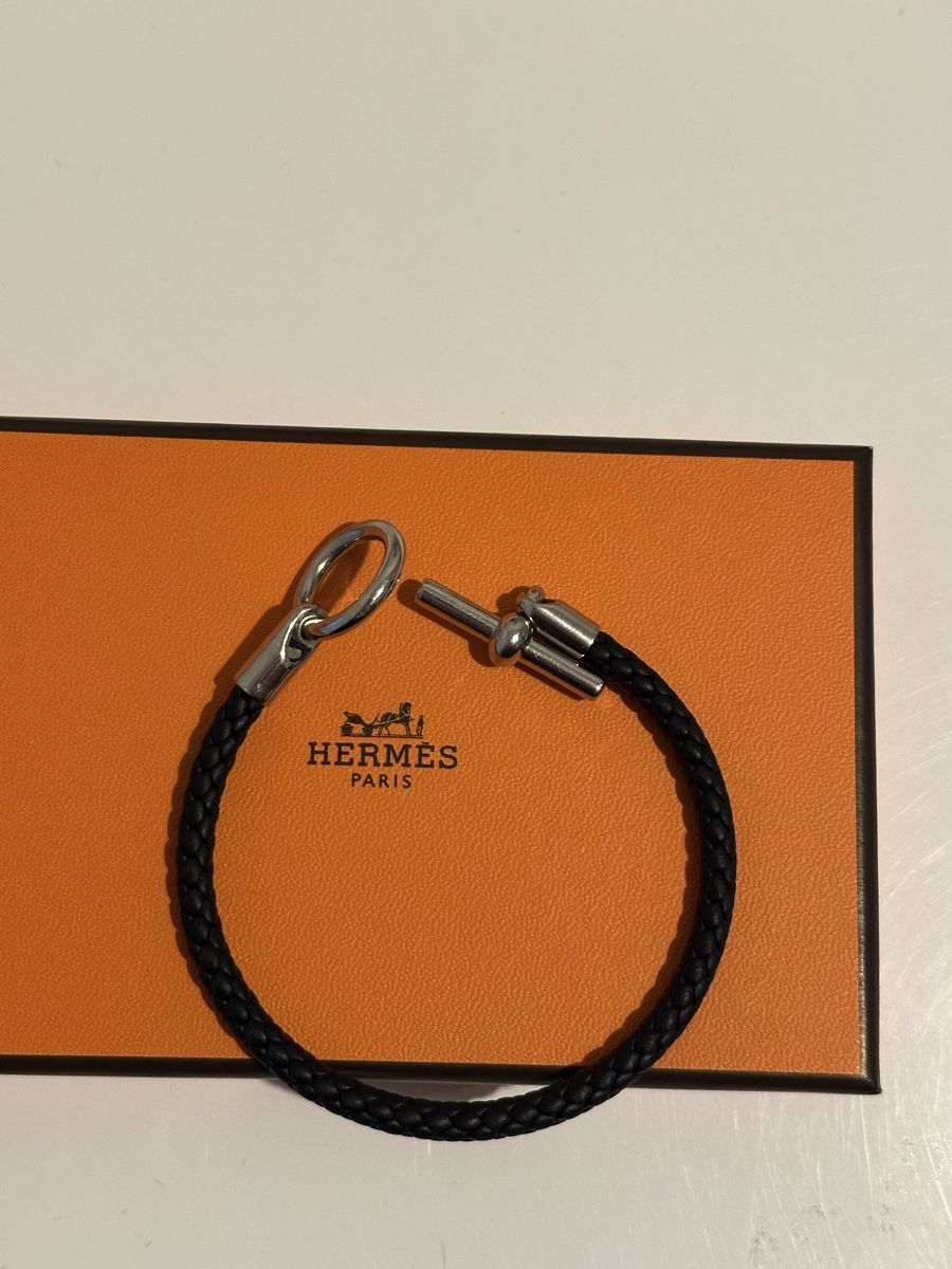 Nastri decorativi: Hermes Armband Leder Schwarz Silber – Nuovo (secondo la descrizione) da Rümlang venduto da ohsnapiiitzme2 1