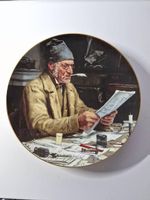 Porzellan Teller "Der Gemeindeschreiber" - Albert Anker