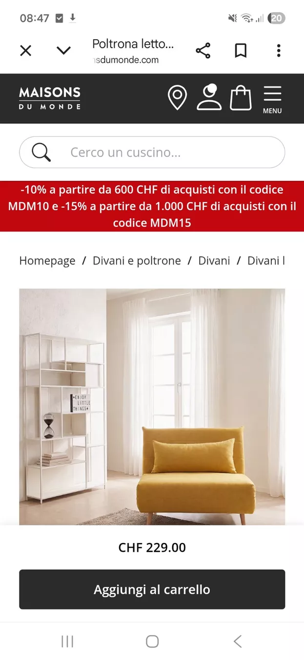 Divani: Divano letto – Usato da chiasso venduto da lau_x9lp