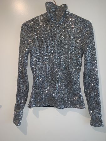 ✨💎Pull scintillant argenté - taille S - Ami Paris