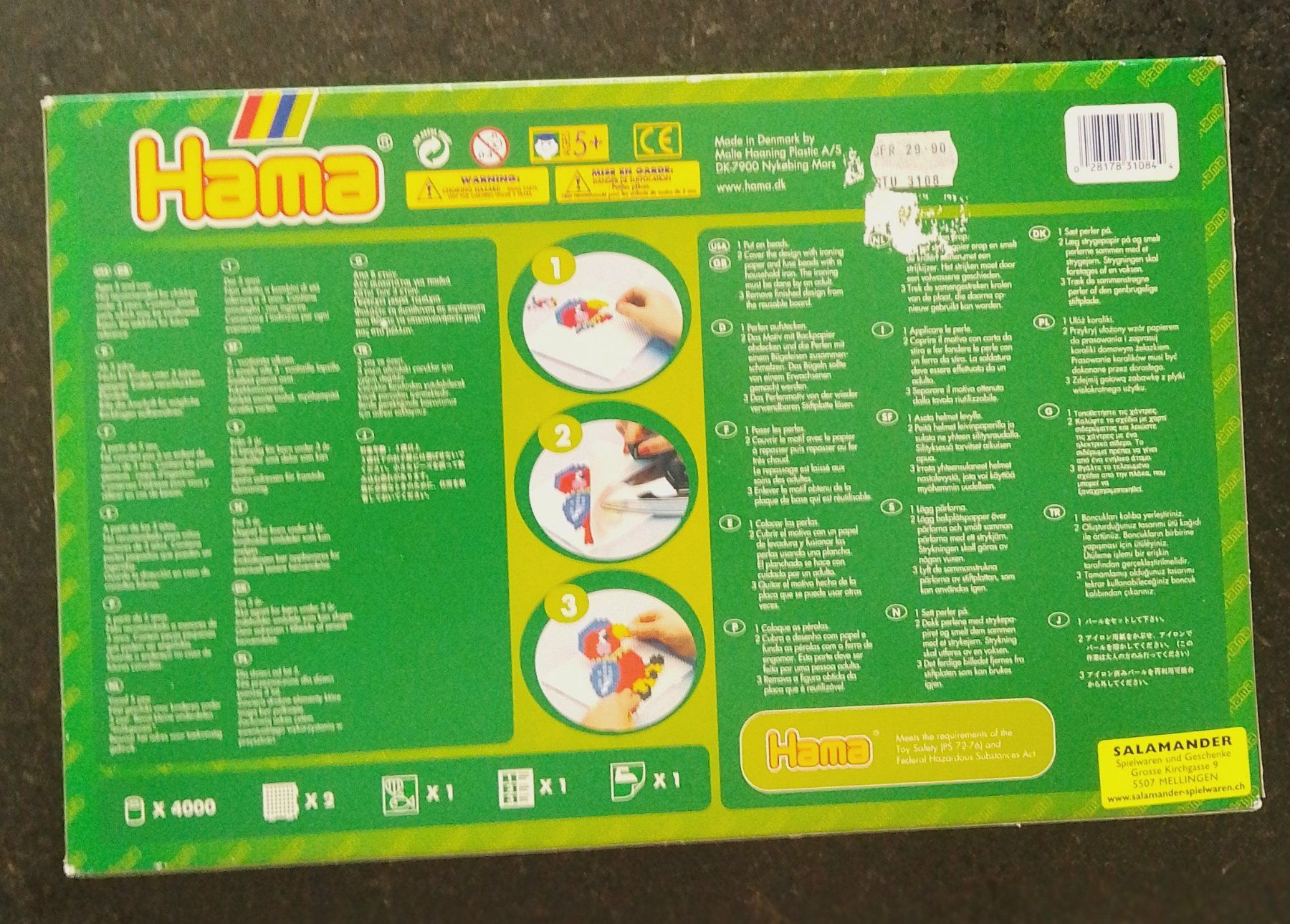 Kit bricolage: Hama Bügelperlen Packung mit 4000 Perlen Affenparty Set – Nuovo (secondo la descrizione) da Wohlen AG venduto da salamanderspielwaren 1
