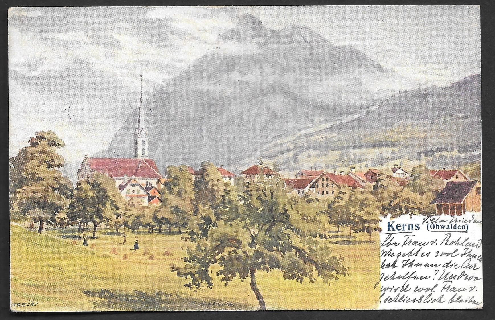 Cartoline postali: Kerns Künstlerkarte – Usato da Olten venduto da clotaldi