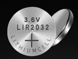 LIR 2032 LITHIUM wiederaufladbar ersatz für CR 2032
