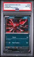 Pokemon Karte Yveltal Mega Evolution PSA 8 Europa Exclusive