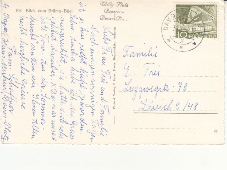 Cartoline postali: Bräma-Büel Aussicht – Usato da Bürglen TG venduto da StampGraf 1
