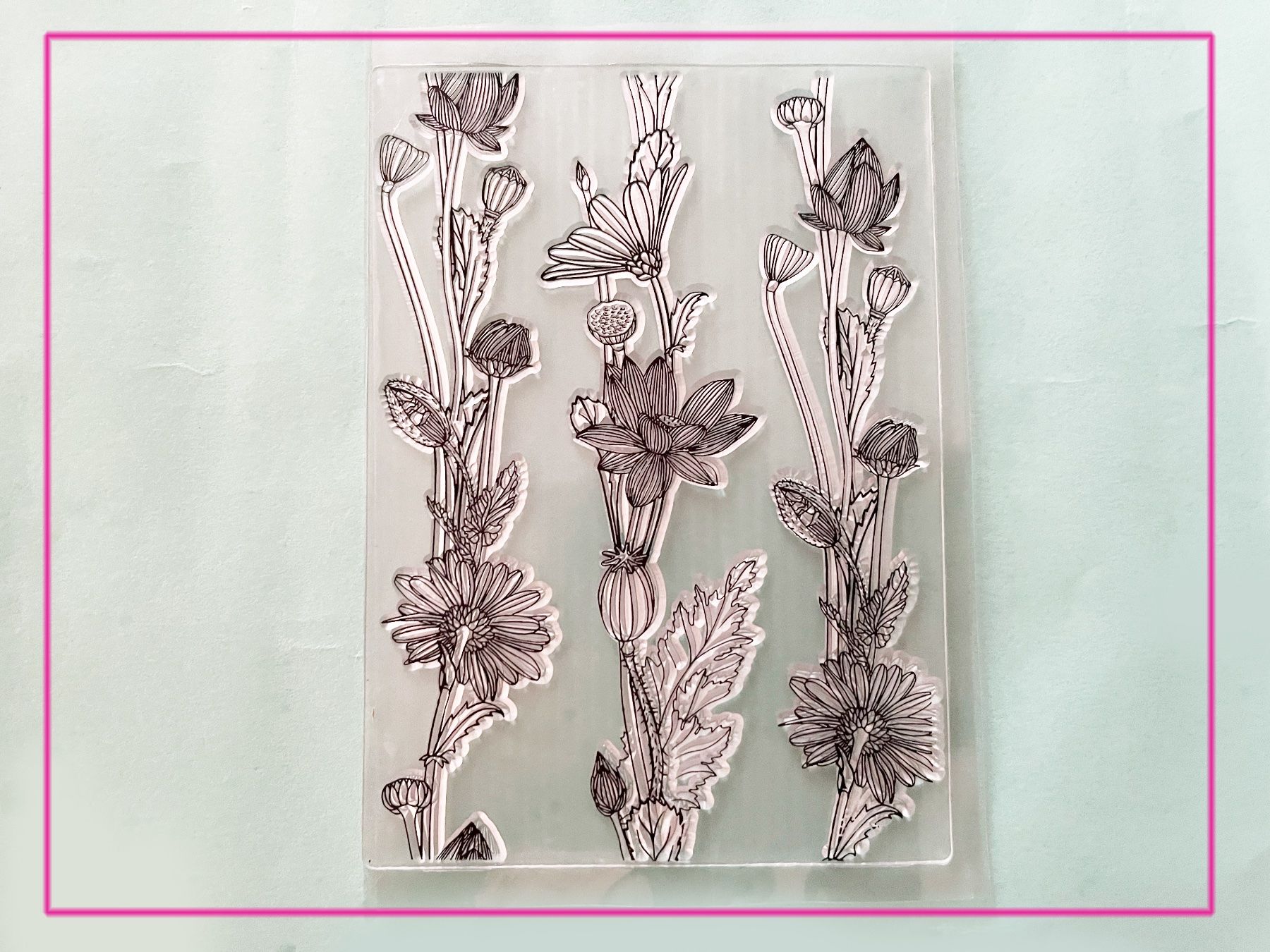 Stempel: Blumen Ranken, drei Varianten  - Silikonstempel – Neu und originalverpackt aus Frenkendorf von jazzplatten