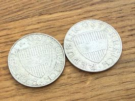 10 Schilling Silbermünze,  1957 ,1958, Münze Österreich