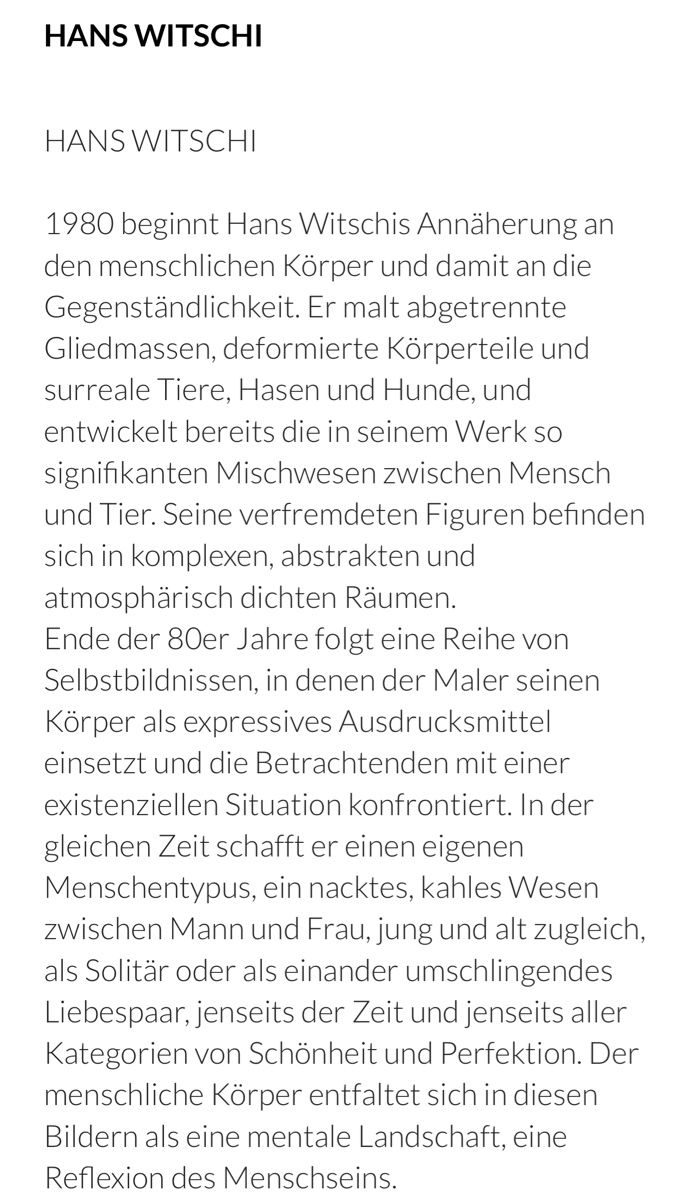 Dipinti: HANS WITSCHI (1954 LUZERN) – Usato da Grosshöchstetten venduto da Perle1951 7