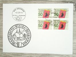 TR17 Enveloppe + Timbre Suisse 1989
