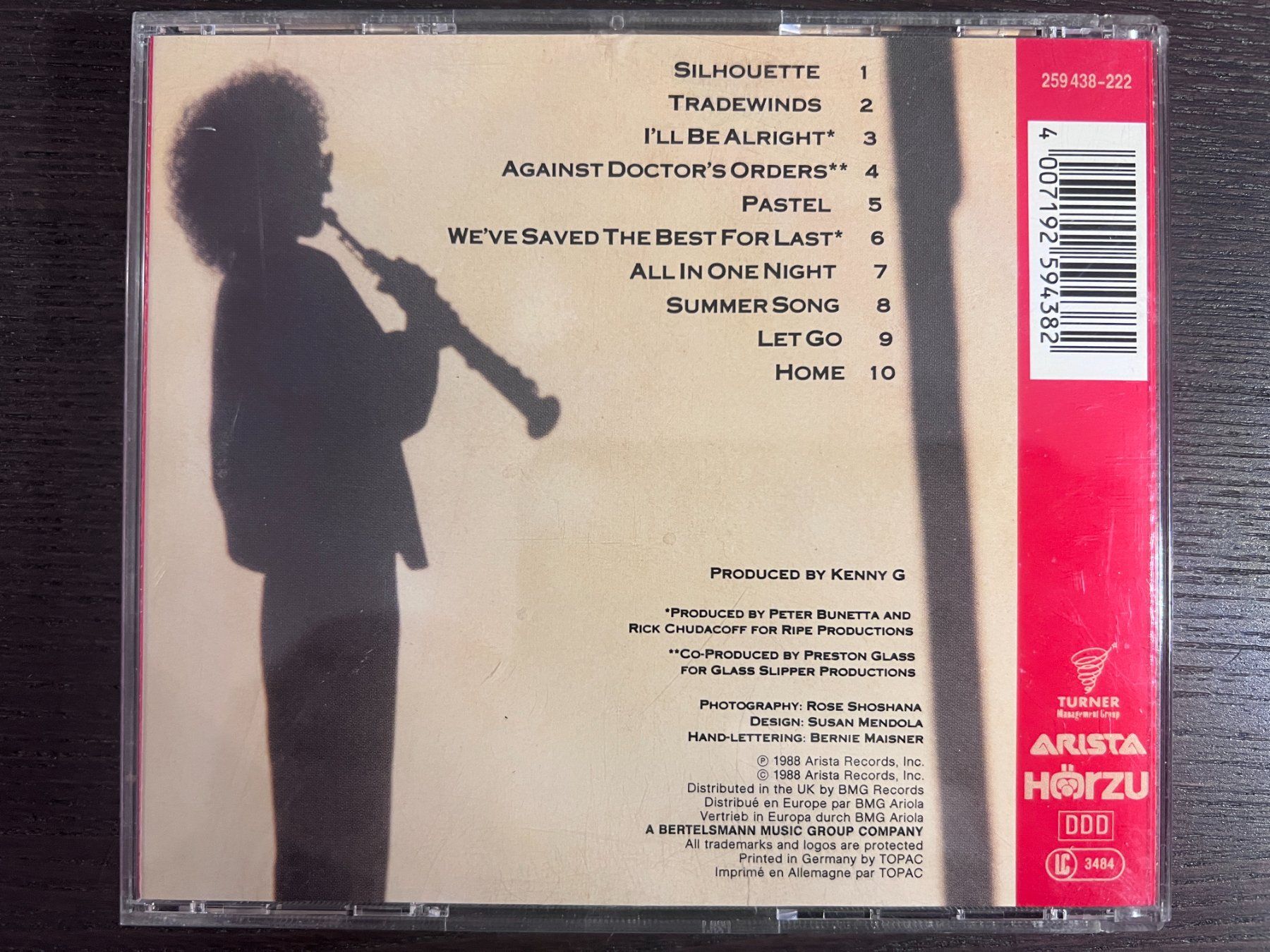 CD: Kenny G - Silhouette – Usato da Zürich venduto da MusikFreunde 1