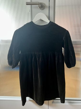 ARKET Gathered Velour Dress