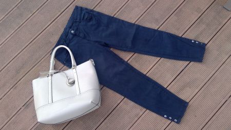 Pantalon bleu foncé YESSICA, taille 40 (87cm)