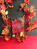 Kunstpflanzen Eichenblatt-Ranken Ahorn-Blätter Herbst 🍁