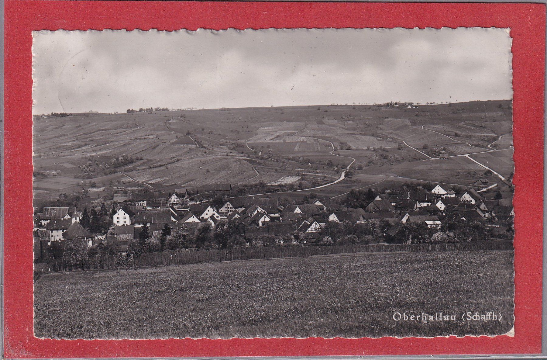 Ansichtskarten: Oberhallau (SH) - 1946 – Gebraucht aus Orvin von Pyaeschli