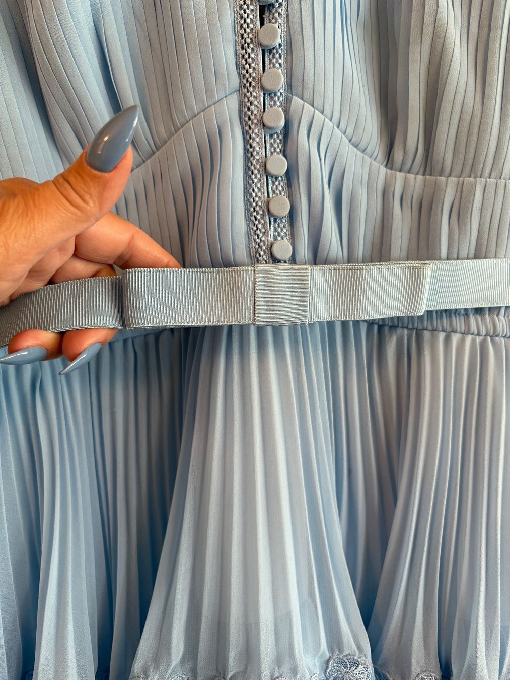 Vestiti: Sommerliches, hellblaues Kleid mit Spitze, Grösse 38 – Usato da Gutenswil venduto da mse_hbj5 3