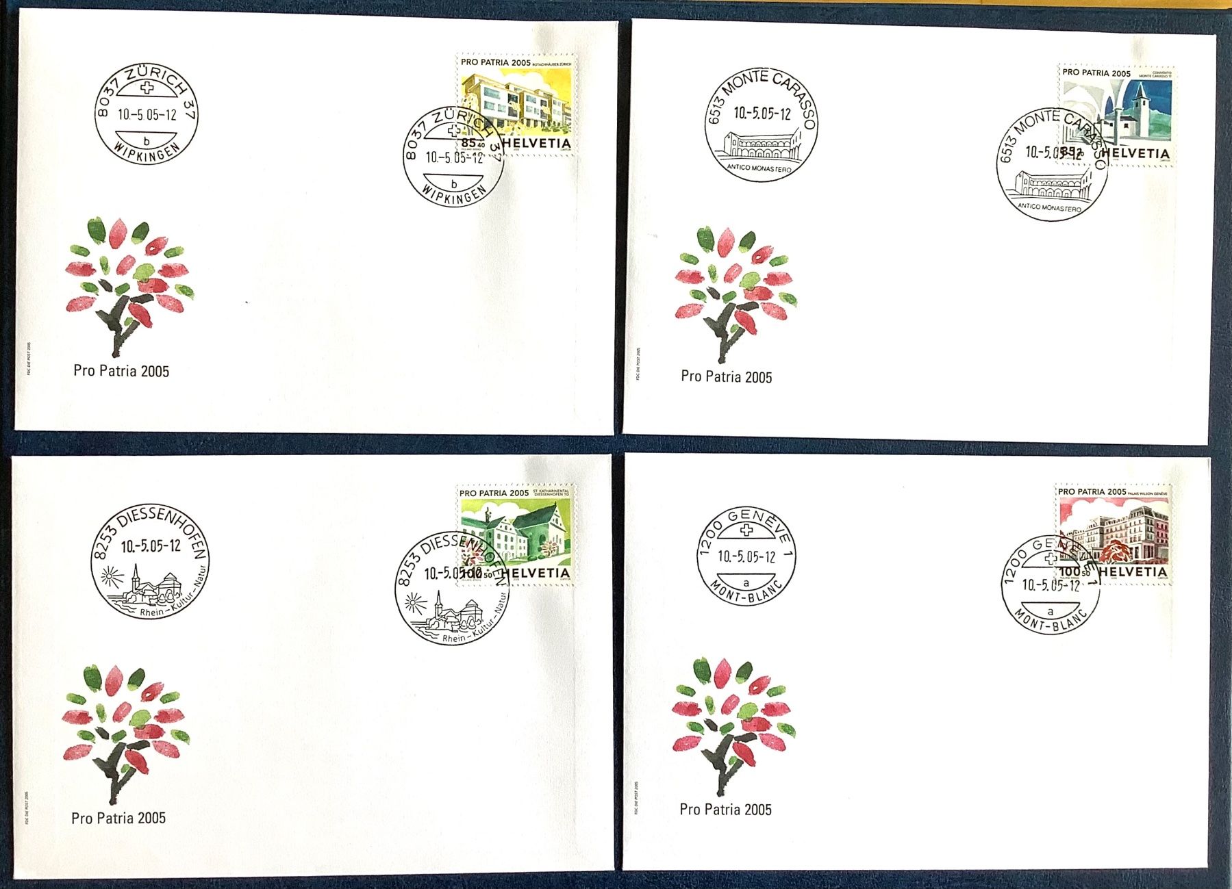 Tutti i francobolli: 2005 - FDC Pro Patria mit Ortstempel – Nuovo (secondo la descrizione) da Liestal venduto da Skunk02