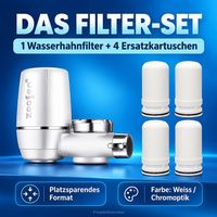 NEU: Wasserhahnfilter + 4 Ersatzkartuschen