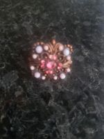 Modeschmuck Ring, Vintage Style, mit rosa Akzenten!