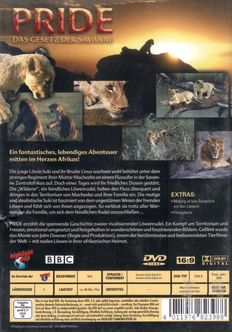 Tutti i DVDs: DVD: Pride - Das Gesetz der Savanne – Usato da Tägerig venduto da fil_f8k6 1