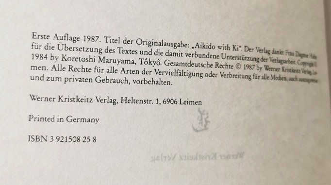 Bücher: Aikido mit Ki (Buch) – Gebraucht aus Wilen b. Wollerau von morethanmusic 2