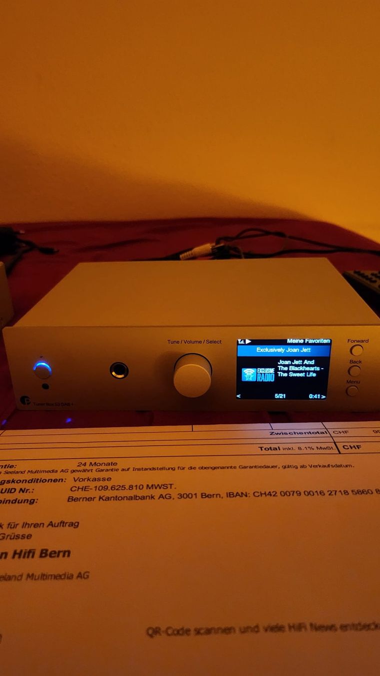 Pro-ject Lettore multimediale & Streamer: Pro-Ject Audio Tuner Box S3 DAB+ silber - Neuwertig! – Usato da Flamatt venduto da MrTambourineMan 3