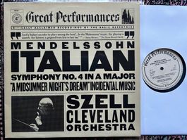 Mendelssohn Szell A Midsummer Nights Dream LP GEWASCHEN TOP