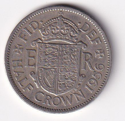 Tutti le monete: England half crown 1956 – Usato da Neuchâtel venduto da karlpierrino