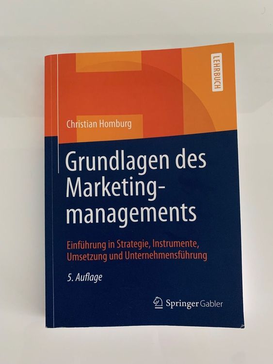 Grundlagen Des Marketingmanagements | Kaufen Auf Ricardo