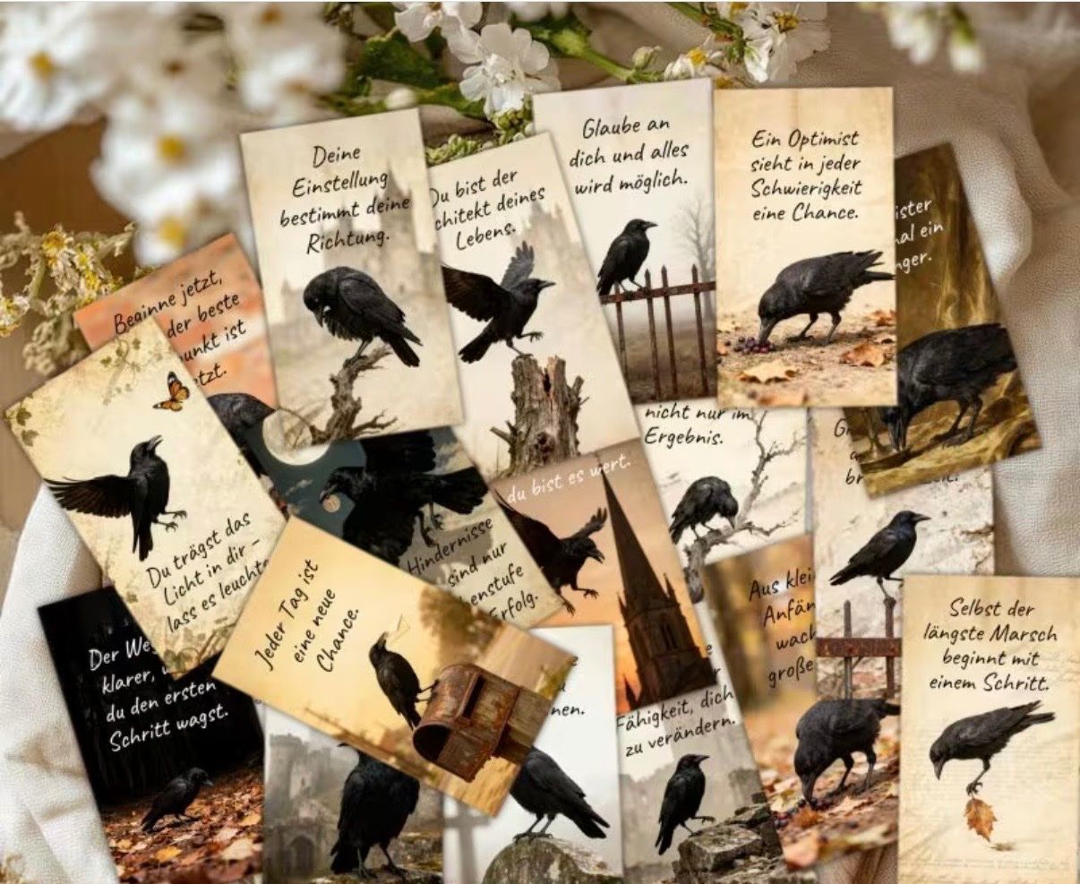 Libri: 100x Affirmationskarten- Krähen- Positiv-Visualisieren – Nuovo e nell'imballaggio originale da Teufenthal AG venduto da MeineSchatztruhe 2