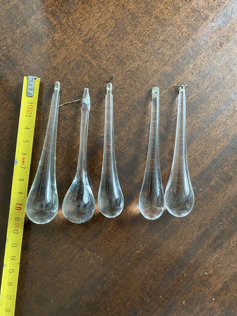 Murano Lampade: 5 pampilles Murano  – Usato da Genève venduto da Mar7319 1