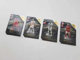 4er Set Bundesliga Karten 22/23 Burkardt, Mané, Laimer, Plea