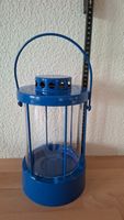 Blaue Laterne, Windlicht, Kerzenhalter, Deko, neuwertig