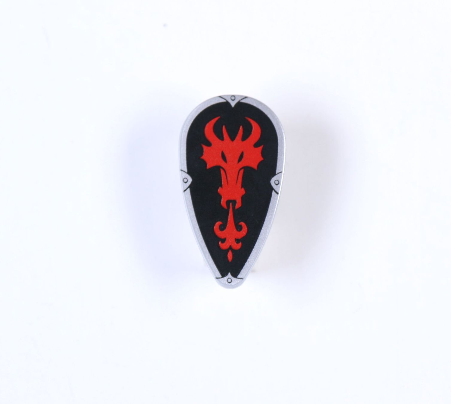 Lego Giocattoli: LEGO® Minifigure, Shield Oval with Red Fire Breathing Drago – Usato da Hettlingen venduto da Scholi99