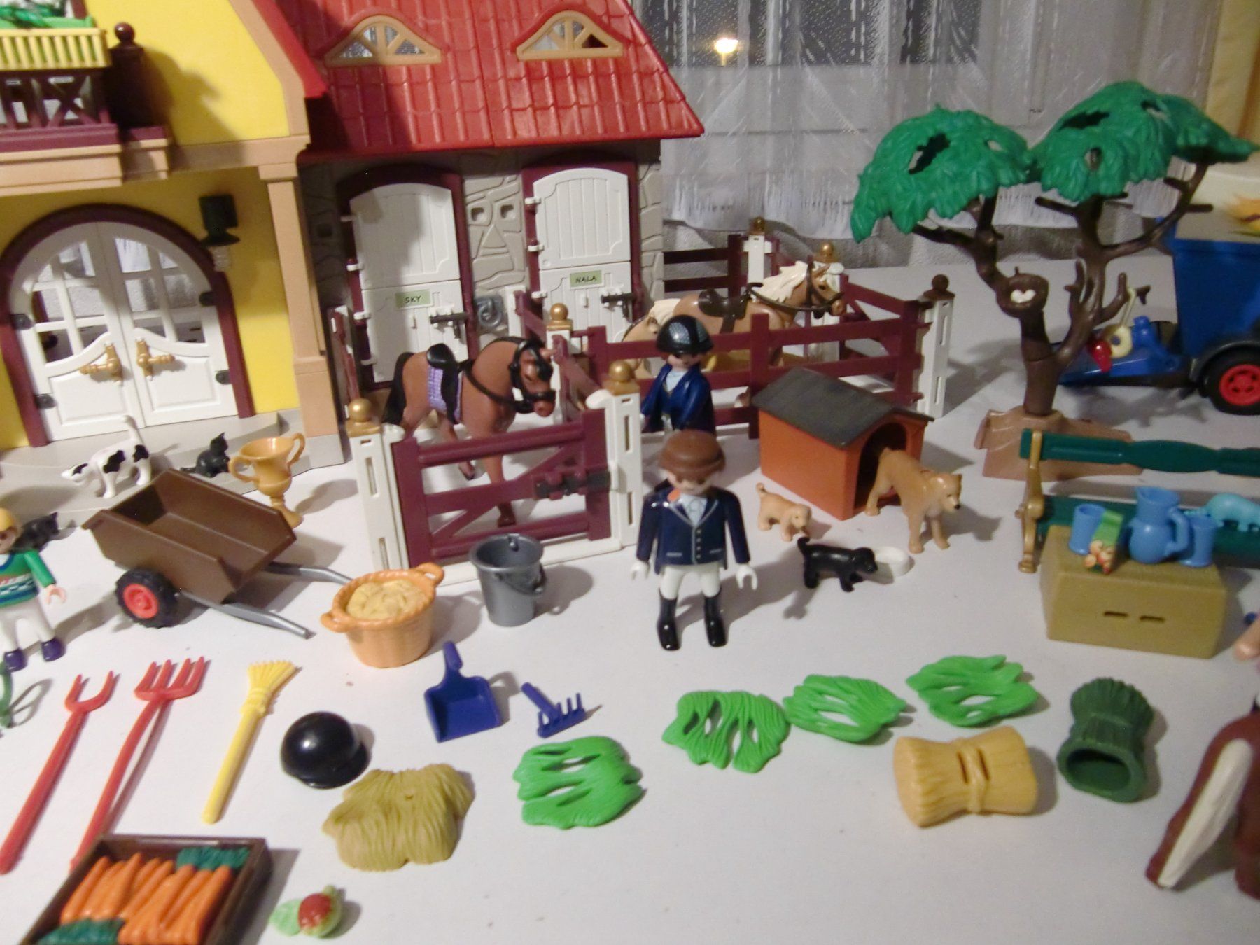 Playmobil Giocattoli: Playmobil Reiterhof mit Paddocks + Transporter – Usato da Arbon venduto da magenta10 3