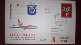 Swissair Zürich - Tel Aviv 29.03.1974