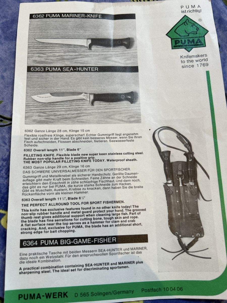 Puma Sonstiges zum Tauchen: 6363 Puma Sea-Hunter – Neu und originalverpackt aus Suen (St-Martin) von apollon47 6