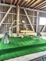 Arche de mariage avec fausses fleures 