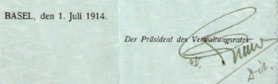 Documenti: Comptoir Th. Eckel AG, Basel - 1914 – Usato da Solothurn venduto da Sgasche 1