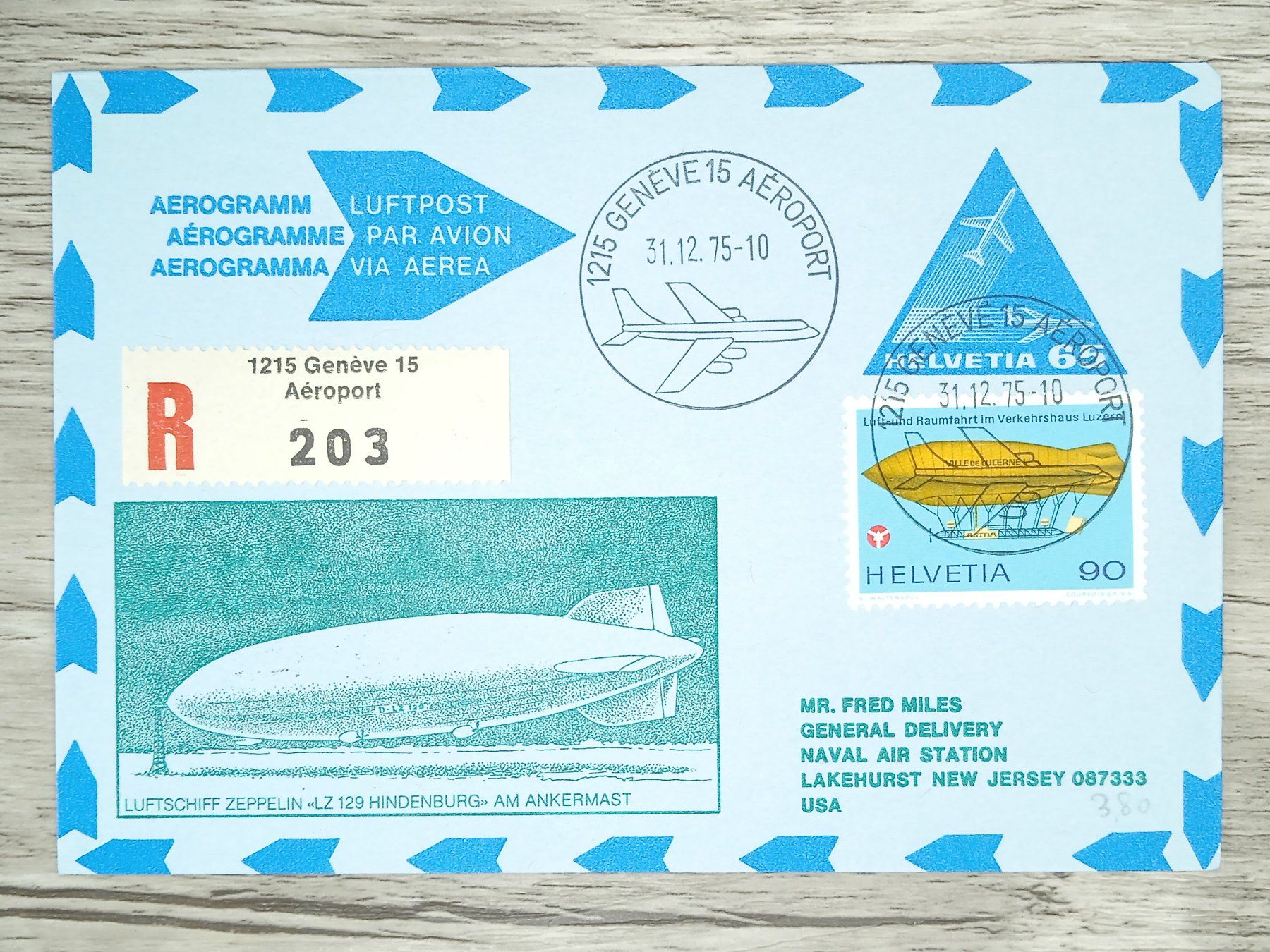 Tutti i francobolli: TR94 Enveloppe Suisse 1975 – Usato da Cousset venduto da Patrick_Collections