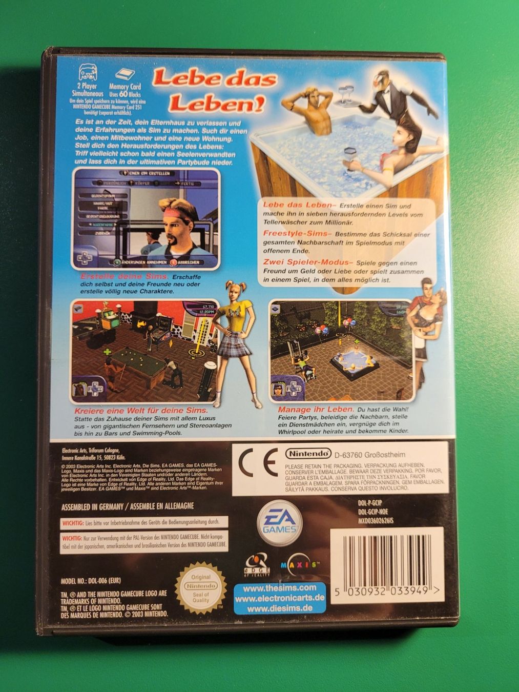 Giochi: Die Sims - Nintendo GameCube – Usato da Grindelwald venduto da lego9 1
