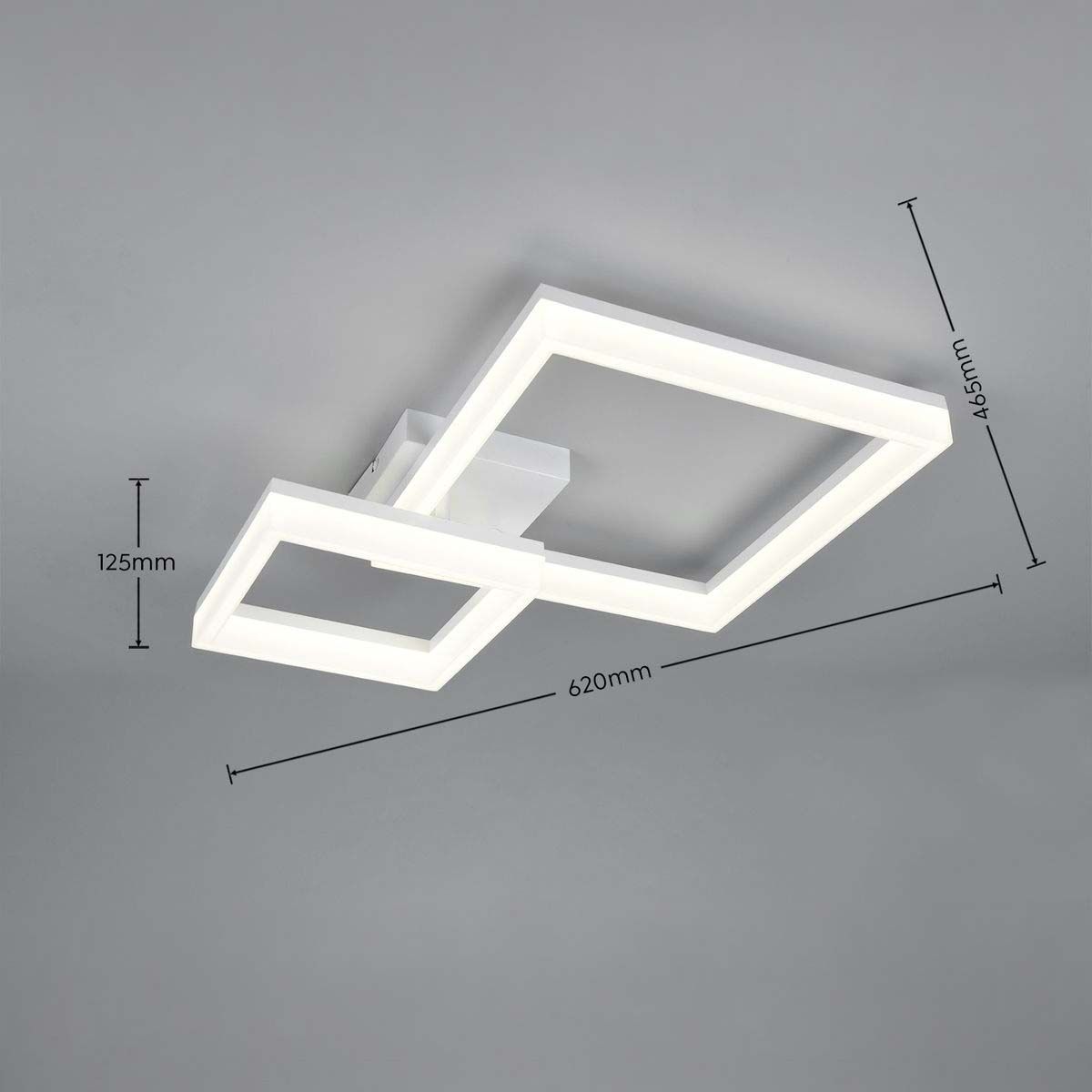 Lampadari & plafoniere: LED Deckenleuchte, Weiss, 62 cm x 47 cm – Nuovo (secondo la descrizione) da Kreuzlingen venduto da Smart-Light 2