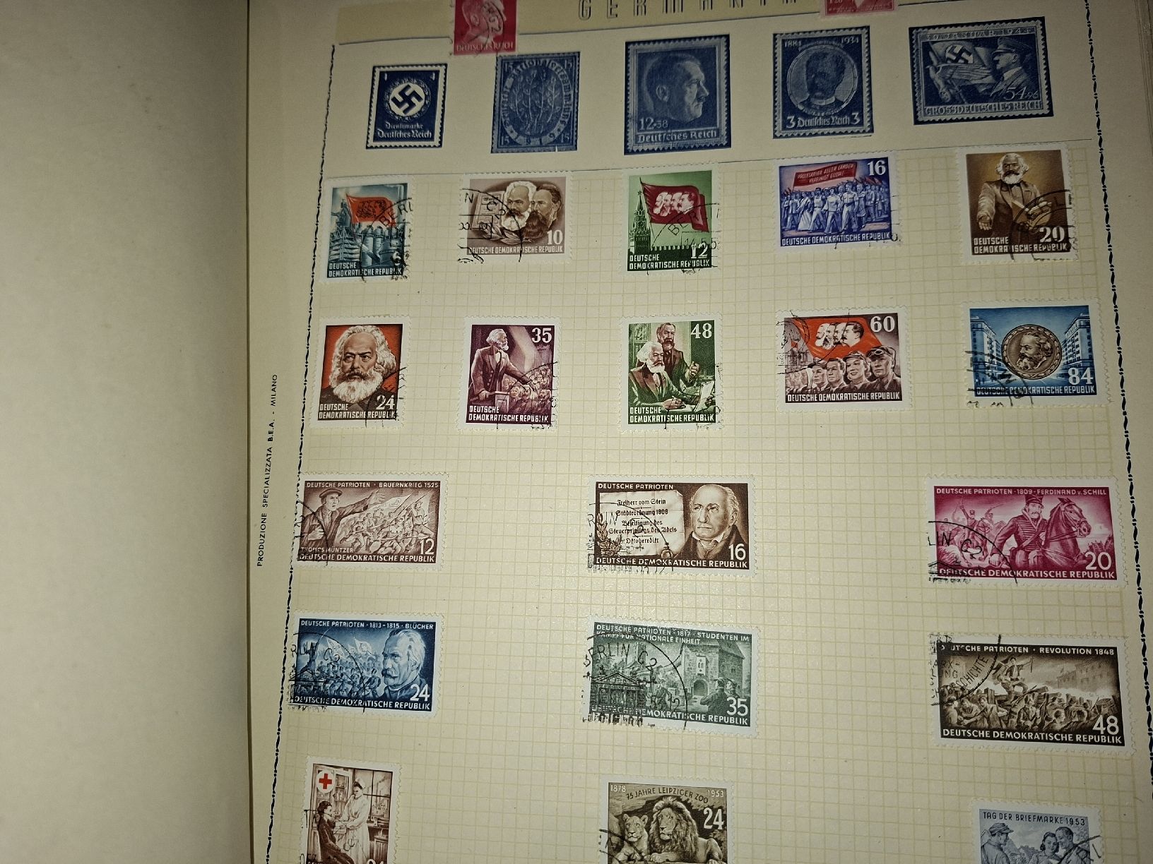 Tutti i francobolli: Album div. Länder 50S – Usato da Balgach venduto da SIMEON27 1