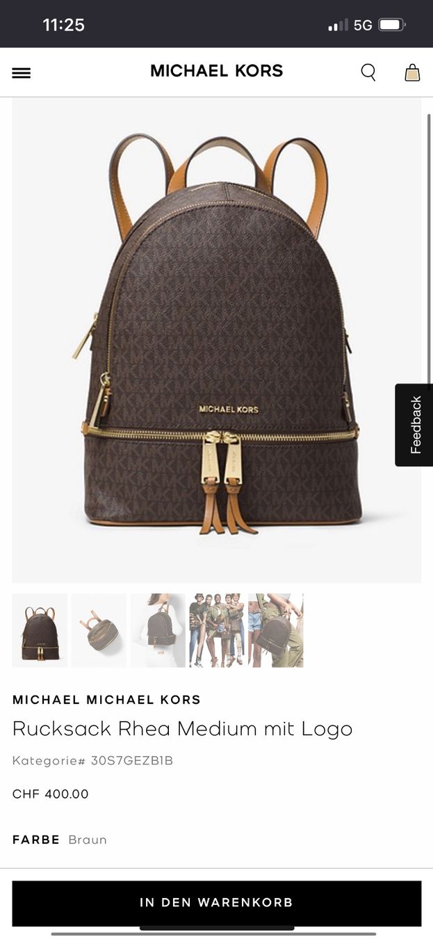 Michael Kors Zaini: MICHAEL KORS Rucksack – Usato da Adliswil venduto da jota_ 7