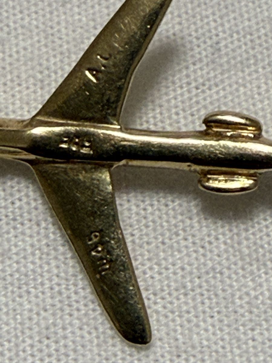Anhänger: Flugzeug Anhänger Gold 14k – Gebraucht aus Oberhof von RealStone 8