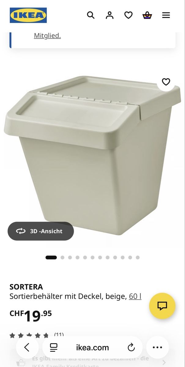 Ikea Contenitori & Simili: Sechs Ikea Sortera Sortierbehälter – Usato da Rafz venduto da Dilifledermaus 4