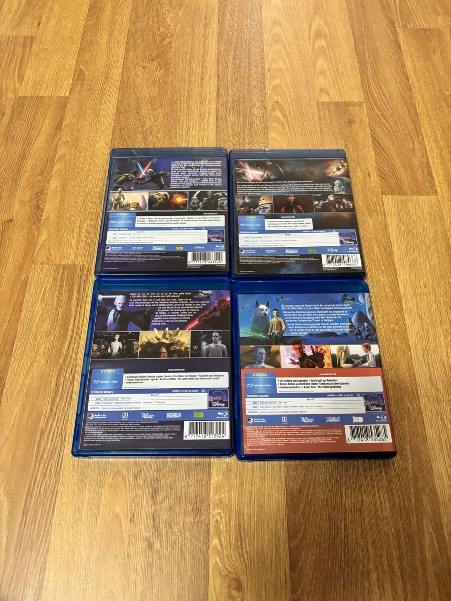 Alle DVDs: Star Wars Rebels Staffel 1-4 Blu Ray – Gebraucht aus Luzern von Armastra 1