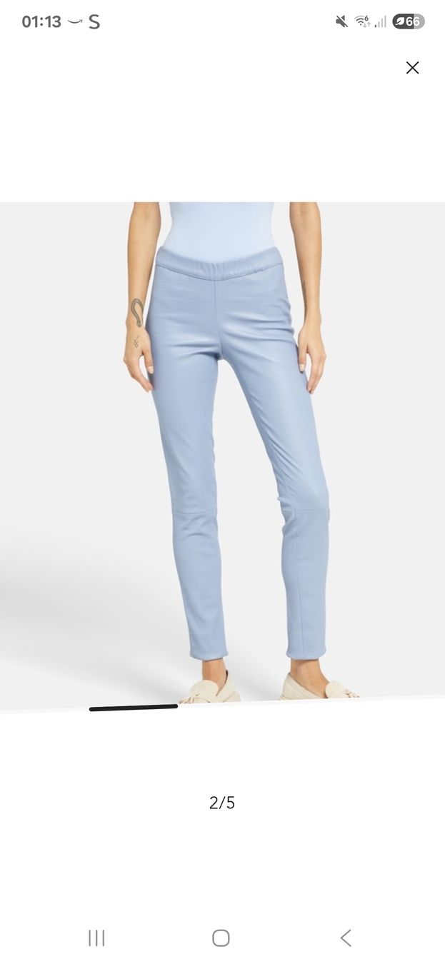 Pantaloni: Trendige Leder Leggings in Hellblau, Grösse 34 – Nuovo (secondo la descrizione) da Bassersdorf venduto da Sanjam_s 7